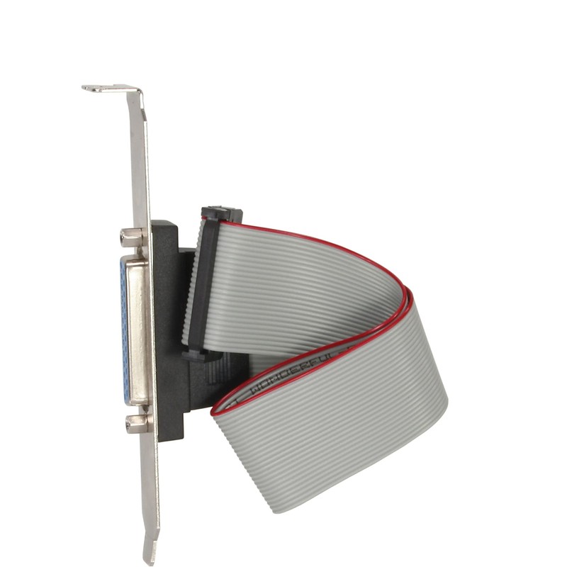 Parallel slot bracket with 25 pin Sub D socket to