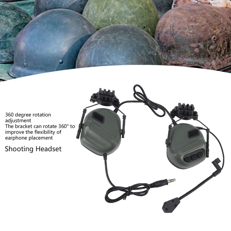 Shooting Headset Shooting Earmuffs Ear Hearing Protection Headphones Sound Amplification