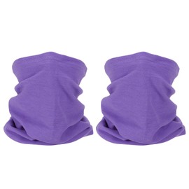 PATIKIL Winter Neck Warmer 2 Pack Windproof Neck Gaiter Cold Weather Scarf Face Cover for Men Women Purple