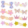 Rnigra Hair clips for Girls 16pcs, Toddler Hair Clips, Sparkly