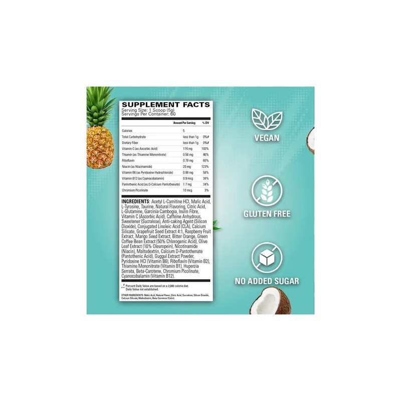 Ehp Labs Oxyshred Quemador De Grasa Termogénico 270g Sabor Bahama