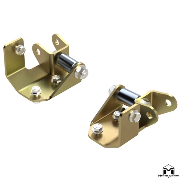 Metalcloak Lower Front Outboard Shock Mount Spacer, Relocation Kit for