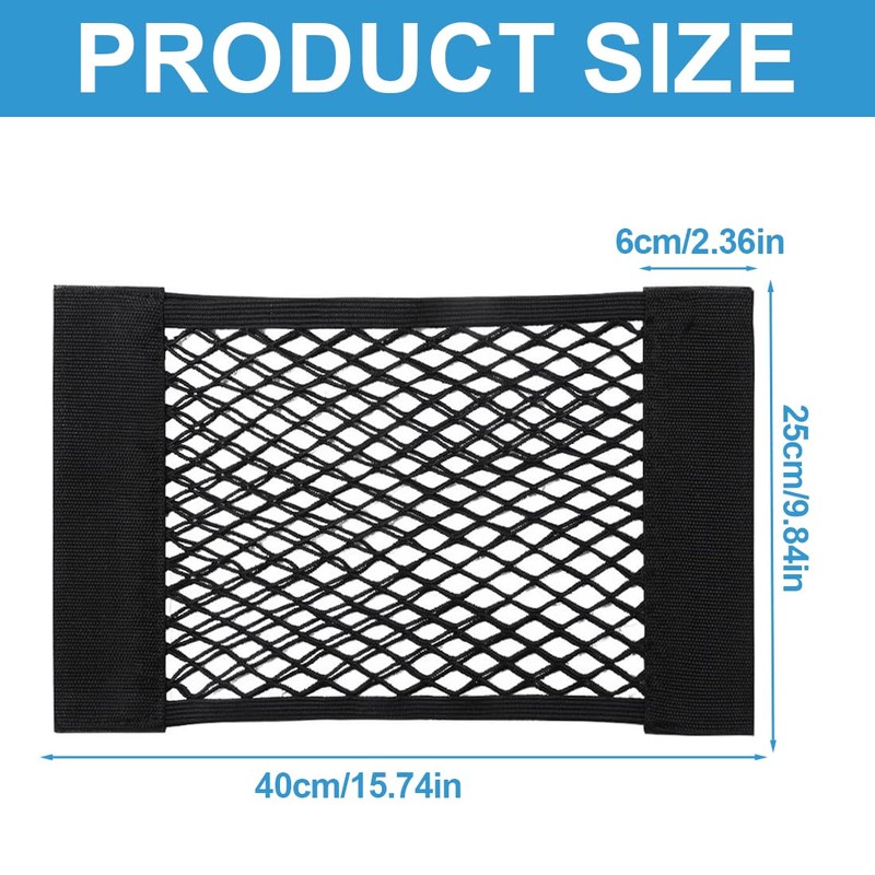 SGERUFZ Car Boot Net Bag Strong Elasticity Luggage Net with