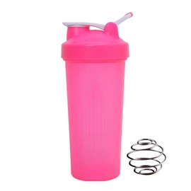 24oz Plastic Protein Shaker Bottle for Pre Workout & Post Workout Drinks (Blue, Pink, Green, Orange)