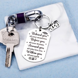 Senior 2026 Graduation Gifts for Her Him Class of 2026 Graduation Gifts for Women Men College Middle High School Graduate Keychain for Senior 2026 Grad Students Nurse Girls Boys Last Day of School