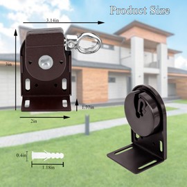 Roller Shade Bracket Coolaroo Replacement Parts for Indoor/Outdoor Sunshade and Roller Blinds Coolaroo Sun Shades Outdoor (Brown, Cordless Bracket)