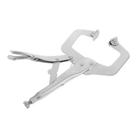 SHINEOFI Pliers Welding Supplies Hand Tools for Automotive Welding Accessories Woodworking C-shaped Clamps Heavy Duty Metal C-clamp Woodworking C-clamp Automotive Tools Carbon Steel Silver