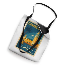 Casablanca Morocco Vintage Travel Poster Tote Bag