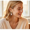 Pearl Earrings for Women 925 Sterling Silver Post 15-20mm 14K