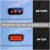 ULTRALTH Smoked Side Marker Lights for 2015-2023 Chevy Silverado &