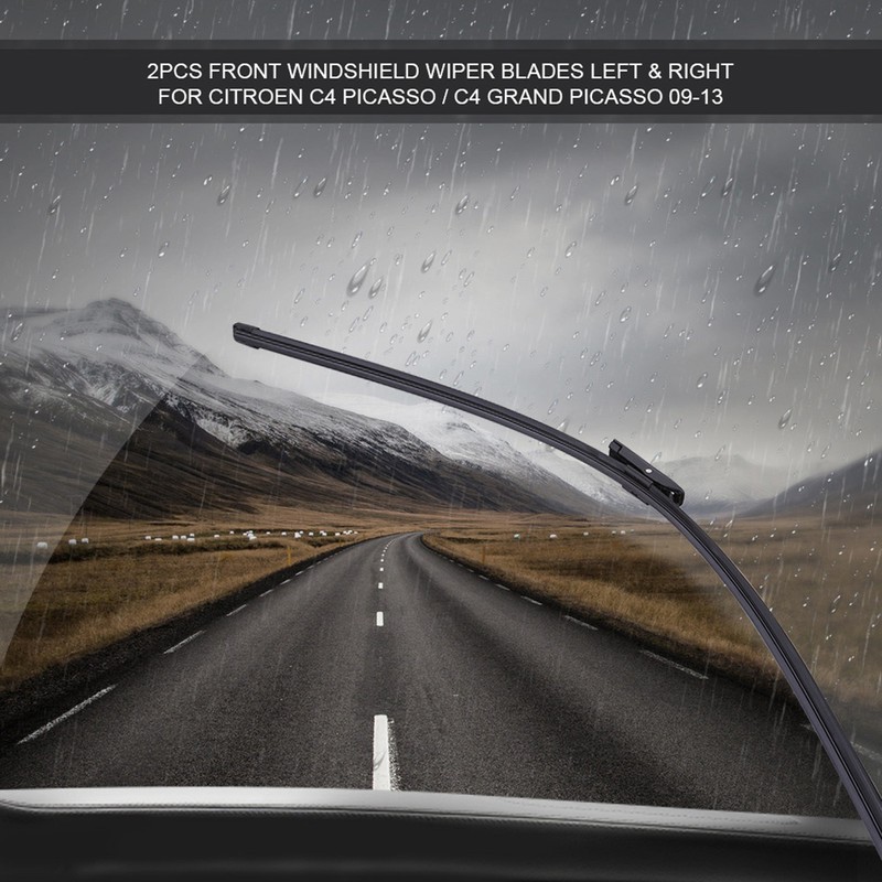 2pcs Front Windshield Wiper Blades Left & Right for Citroen