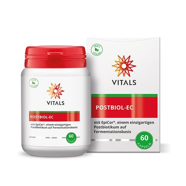 Vitals - Postbiol-EC 60 capsules with EpiCor, a unique fermentation-based postbiotic. The world's most famous postbiotic, from market leader Cargill