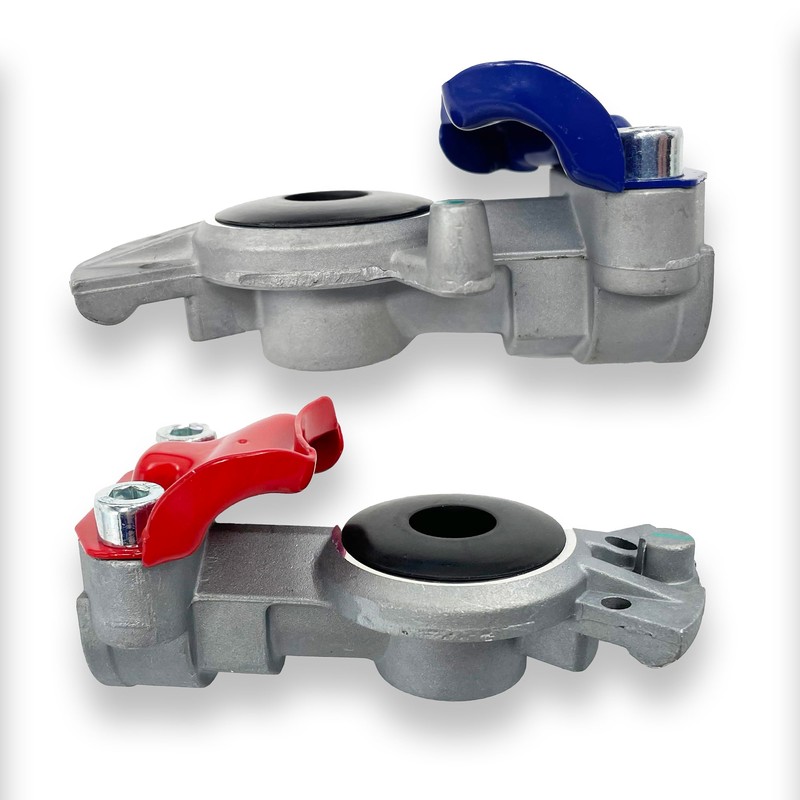 Torque Aluminum Emergency Glad Hands and Service Gladhands with Grip