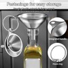 3pcs Stainless Steel Funnel Set - Versatile Kitchen Funnels for