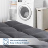 ELEMUSE King Grey Mattress Topper for Back Pain, Extra Thick