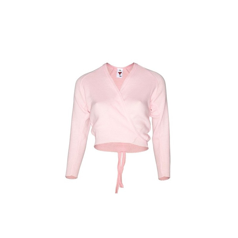 Starlite Pink Crossover Cardigan Long Sleeve 28"