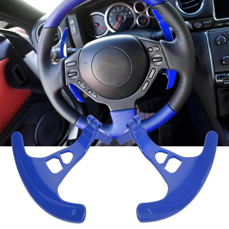 2PCS Shifter Paddle Aluminium Alloy Decor Replacement for Nissan GTR