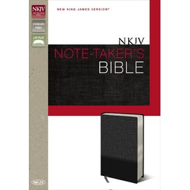 NKJV, Note-Taker's Bible, Imitation Leather, Gray, Red Letter Edition