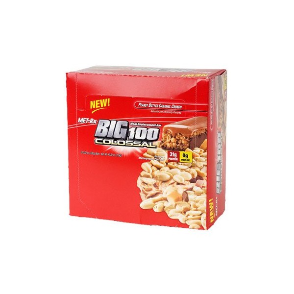 MET-Rx Big 100 Colossal Meal Replacement Bar Super Cookie Crunch 9/3.52 Ounce