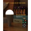 Flyhoom USB Rechargeable Camping Light Bulbs with Remote Timer, 5