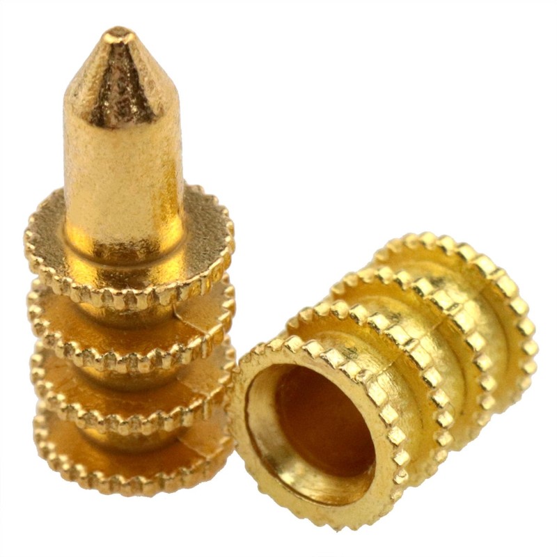 Dsjnf Brass Table Leaf Screw Pin Table Bolt Sleeve Connectors