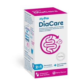 DiaCare Berry Electrolytes and Probiotic | Berry Flavour Oral Electrolyte & Probiotic Sachets – 6 Sachets Oral Rehydration for Children and Adults