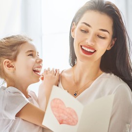 Iefil Butterfly Crystal Necklaces for Mom - Butterfly Crystal Necklace, Rose Gold 925 Sterling Silver Heart Jewelry, Mom Christmas Gifts Ideas, Mother Birthday Gifts, Jewelry Gifts for Mom in Law