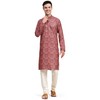 SKAVIJ Men's Viscose Rayon Embroidered Kurta Pajama Set Ethnic Motifs