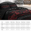 Pamnest Full Comforter Set with Sheets, 7 Pieces Vintage Music