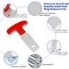 Pool Plug Removal Tool with Handle Grip, Upgraded Metal Eyeball