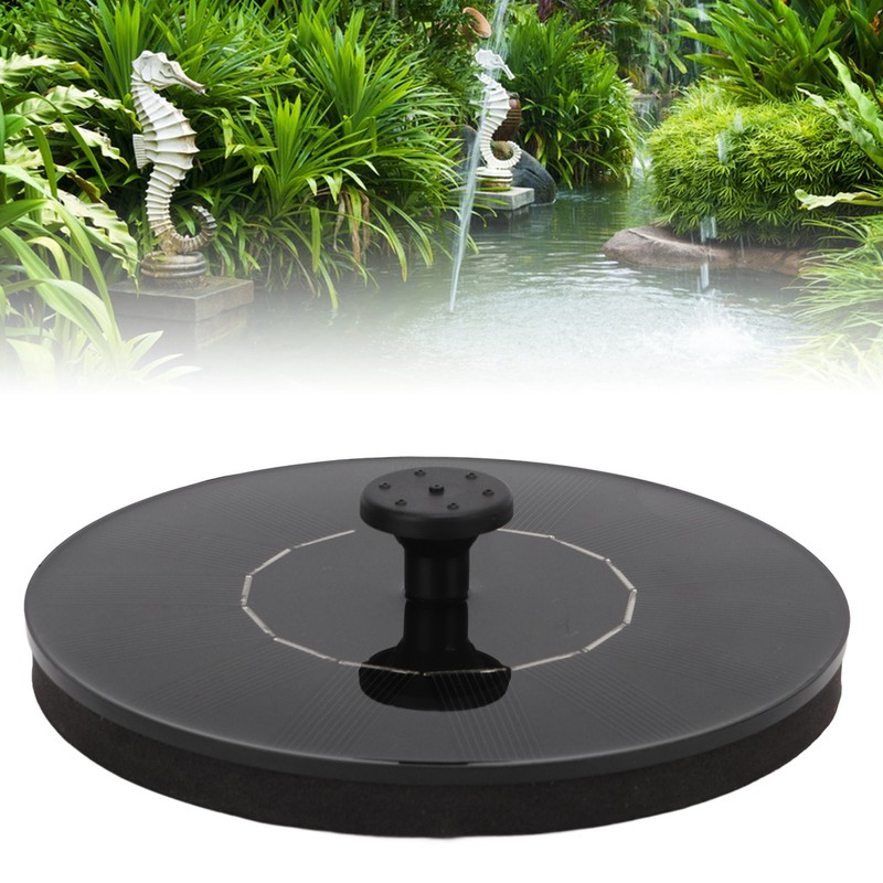 Mini Solar Water Fountain Pool Garden Outdoor Bird Bath Solar