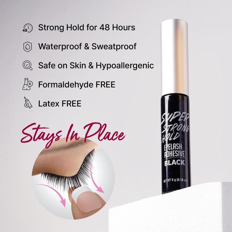 i-ENVY By KISS Super Strong Hold Eyelash Adhesive Waterproof, Long-Lasting
