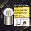 Ruiandsion 2pcs 1157 LED Bulb 12V BAY15D 2057 2357 7528
