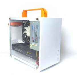 SharGwa PC K77s Matx Case Small Compact Mini Tower Gaming PC Case Supports 28cm GPU 120 Water Cooling and ATX/SFX Power Supply (with Transparent Tempered Glass Side Panel)