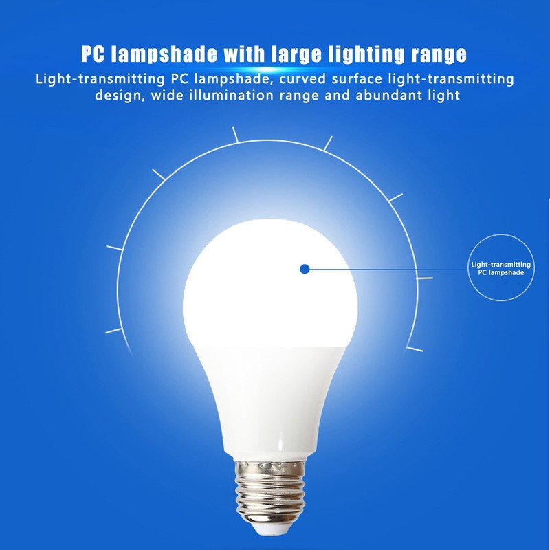 2PCS E27/E26 LED Bulb Dimmable 7W/5000K Light Bulb for Home