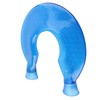 1400ml U Shaped Hot Water Bag Translucent Blue PVC Heating