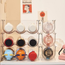 U-type transparent tumbler holder 1-piece prefabricated acrylic Holder 3ea