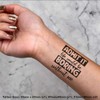 4 x 'Life Is Boring Without Me Quote' Temporary Tattoos