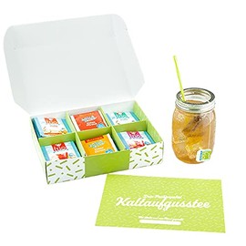FROG.coffee Tea Tasting Pack Cold Infusion Tea, 46 Tea Bags from Brands such as Teapot, Milford & Goldmännchen in 23 Varieties