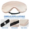 Antifaz para Dormir de 3 Piezas, Mascarilla de Seda para