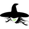 3LEGENDS LLC Wicked Witch Silhouette Window Decal Sticker (6")