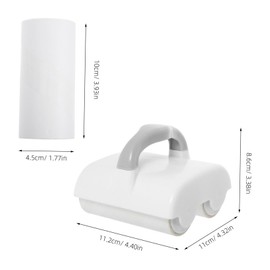 SAFIGLE 1 Set Reusable Sticky Lint Rollers Dual Roller Pet Hair Remover for Clothes Couch and Furniture Efficient Hair Removal Kit with Extra Sticky Compact and Lightweight Design