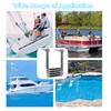YACHARIES Boat 4 Step Ladder 316 Stainless Steel Folding Ladde,