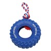 Dog Tire Chewing Toy Bite Resistant Treat Dispensing Rubber Aggressive
