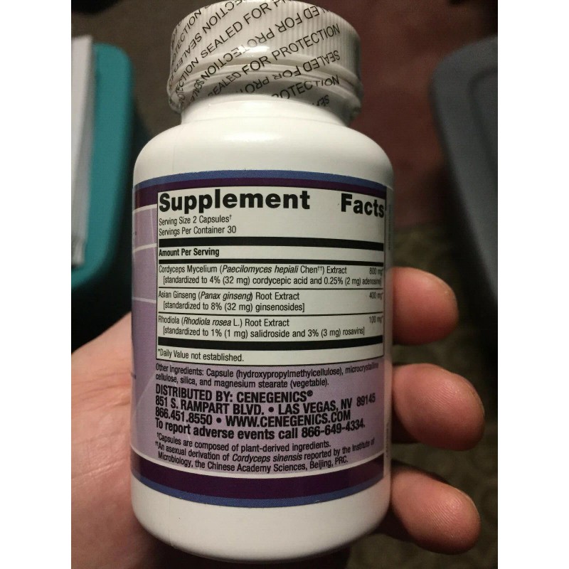 Cenegenics Adrenal Support - 60 Capsules - NEW