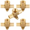 5-Pack HeSun Pex-b Fittings, 3/4" PEX x 3/4" PEX x