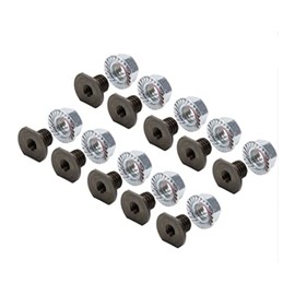 Threaded Nut Insert, 1/4-20 in ID, 3/8 in OD, Steel, Natural, Set of 10