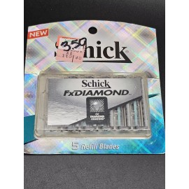 Schick NOS Schick FX Diamond blades Vintage Cartridges 5 Refills Shaver Discontinued