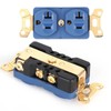 Monosaudio Duplex Receptacle AC Pure Copper Duplex 24K Golded Plated
