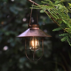 Solar Lantern, Outdoor, Stylish, Solar Light, Antique Garden Light, Retro, Waterproof, LED Lantern, Energy Saving, Automatic On, Indirect Lighting, Atmosphere, Hanging, Entryway, Driveway, Walkway